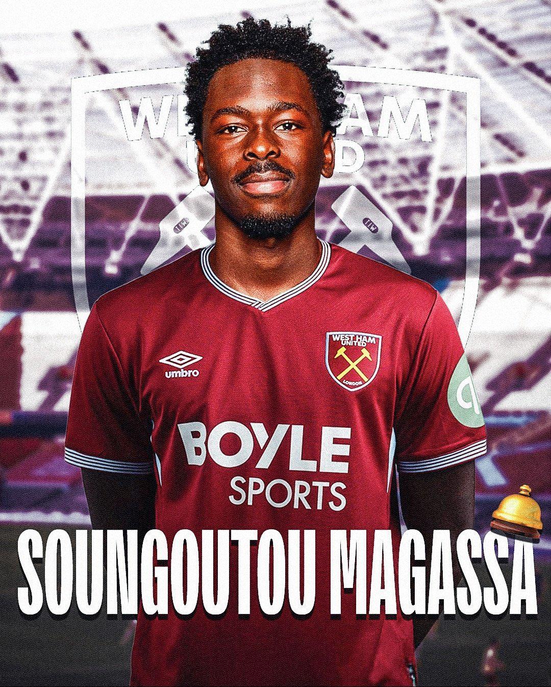 记者:摩纳哥中场马加萨将加盟西汉姆,转会费为2000万欧